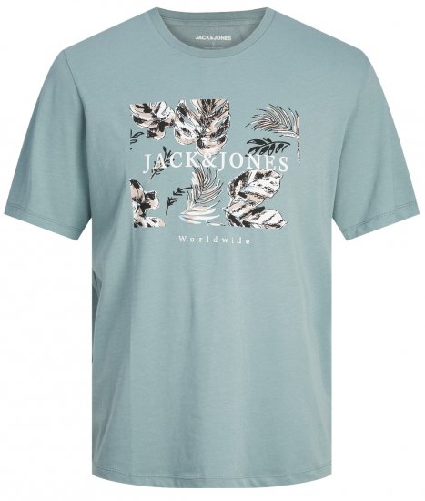 Jack & Jones JJFLOOR T-Shirt Goblin Blue - Pólók - Nagyméretű pólók - 2XL-14XL