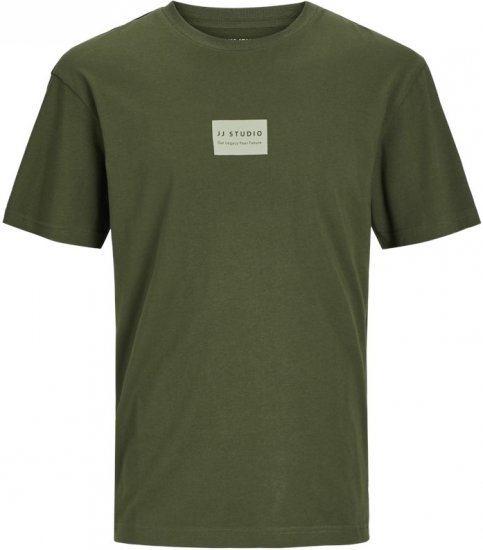 Jack & Jones HAKKAI T-Shirt Kombu Green - Pólók - Nagyméretű pólók - 2XL-14XL