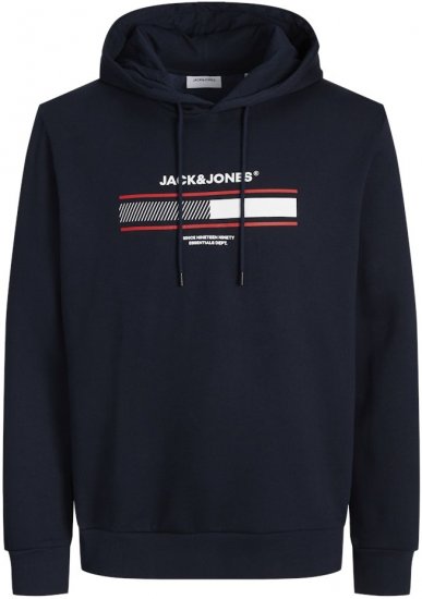 Jack & Jones South Hoodie Navy Blazer - Pulóverek & kapucnis pulóverek - Pulóverek & Kapucnis pulóver 2XL-12XL