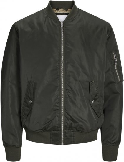 Jack & Jones OCEAN Bomber Jacket Black - Kabátok - Nagyméretű Kabátok - 2XL-8XL