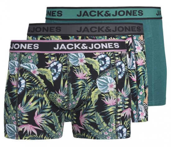 Jack & Jones JACDREW Trunks 3-Pack Multi-Colour - Alsónemű & strandruhák - Nagyméretű Alsónemű 2XL-8XL