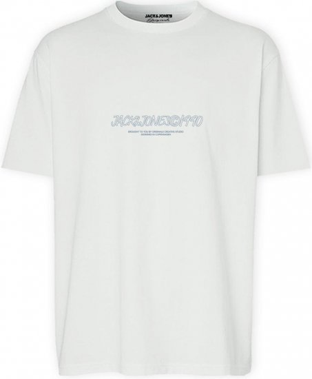 Jack & Jones JORBRONX T-Shirt White - Pólók - Nagyméretű pólók - 2XL-14XL