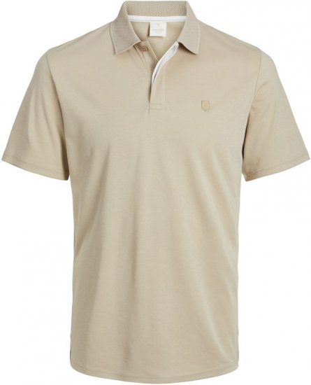 Jack & Jones Rodney Polo Shirt Fields Of Rye - Pólóingek - Galléros Pólók 2XL-8XL - Pólóingek 2XL-8XL