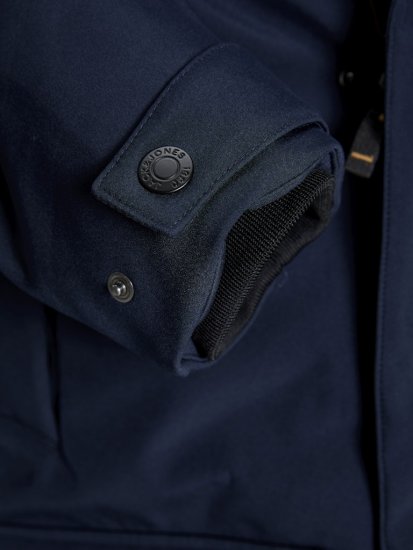 Jack & Jones Finn Softshell Parka Sky Captain - Kabátok - Nagyméretű Kabátok - 2XL-8XL