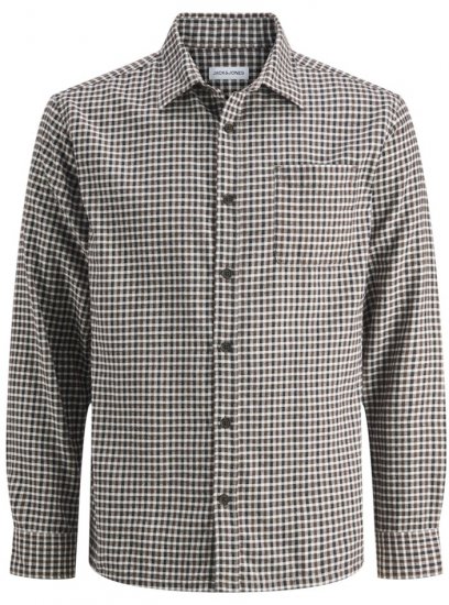 Jack & Jones Mini Check Long Sleeve Shirt Navy Blazer - Ingek - Ingek 2XL-10XL
