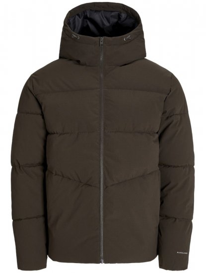 Jack & Jones Global Puffer Jacket Brown - Kabátok - Nagyméretű Kabátok - 2XL-8XL