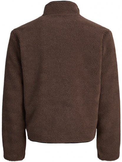 Jack & Jones Norrebro Teddy Jacket Deep Mahogany - Kabátok - Nagyméretű Kabátok - 2XL-8XL