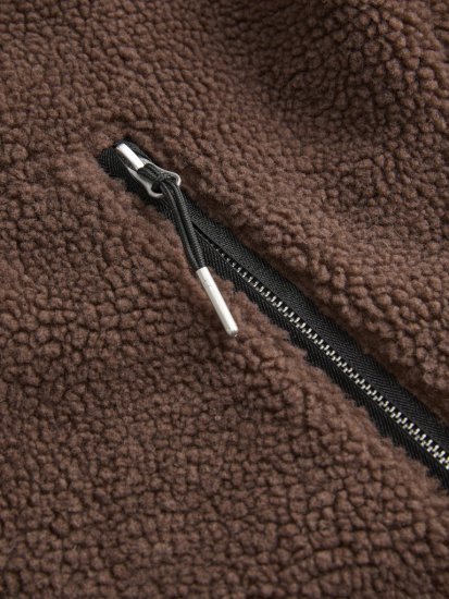 Jack & Jones Norrebro Teddy Jacket Deep Mahogany - Kabátok - Nagyméretű Kabátok - 2XL-8XL