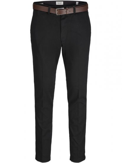 Jack & Jones Marco Franco Chino With Belt Black - Farmer & nadrág - Farmer és nadrág - W40-W70