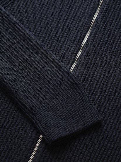 Jack & Jones Pannel Zip Knit Cardigan Sky Captain - Pulóverek & kapucnis pulóverek - Pulóverek & Kapucnis pulóver 2XL-12XL