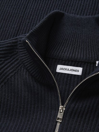 Jack & Jones Pannel Zip Knit Cardigan Sky Captain - Pulóverek & kapucnis pulóverek - Pulóverek & Kapucnis pulóver 2XL-12XL