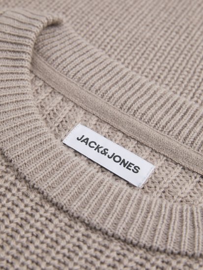 Jack & Jones Kaito Knit Crew Neck Pullover Atmosphere - Pulóverek & kapucnis pulóverek - Pulóverek & Kapucnis pulóver 2XL-12XL