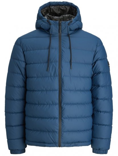 Jack & Jones Point PU Puffer Jacket Titan - Kabátok - Nagyméretű Kabátok - 2XL-8XL