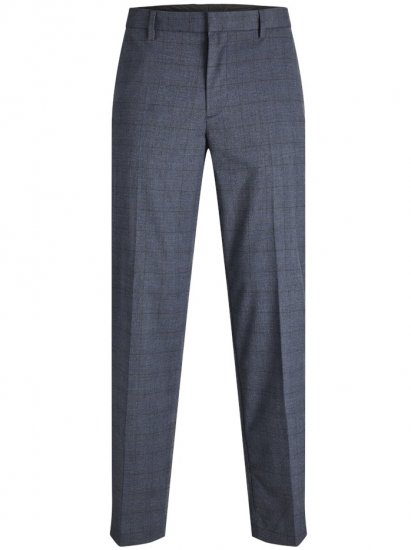 Jack & Jones Harry Pedro Formal Check Trousers Dark Navy - Farmer & nadrág - Farmer és nadrág - W40-W70