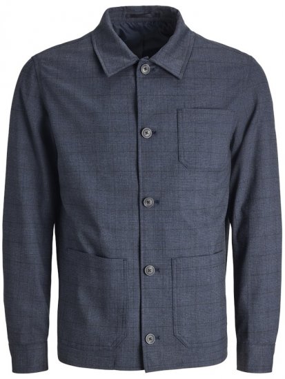 Jack & Jones Harry Pedro Formal Check Blazer Dark Navy - Öltönyök - Nagyméretű öltönyök
