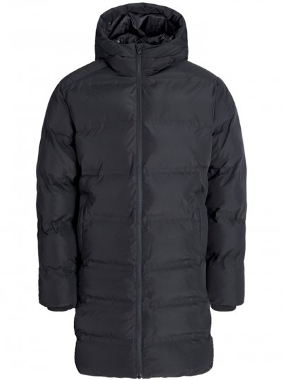 Jack & Jones Soho Long Puffer Jacket Black - Kabátok - Nagyméretű Kabátok - 2XL-8XL