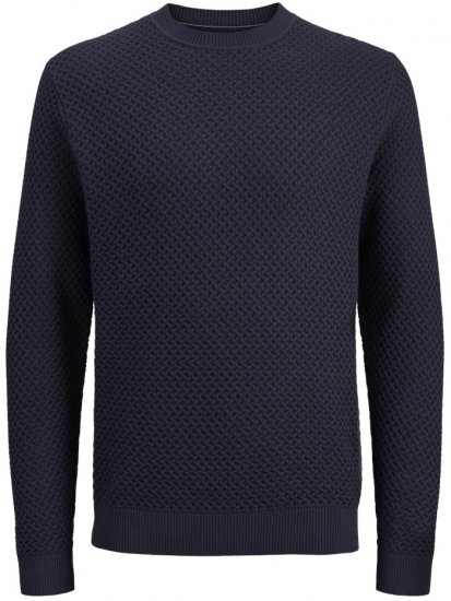 Jack & Jones Barkley Crew Neck Knitted Sweater Night Sky - Pulóverek & Kapucnis pulóverek - Pulóverek & Kapucnis pulóver 2XL-12XL