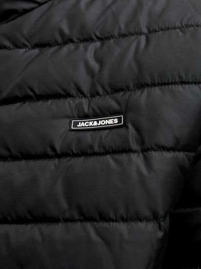 Jack & Jones Elvis Light Puffer Collar Jacket Black - Kabátok - Nagyméretű Kabátok - 2XL-8XL