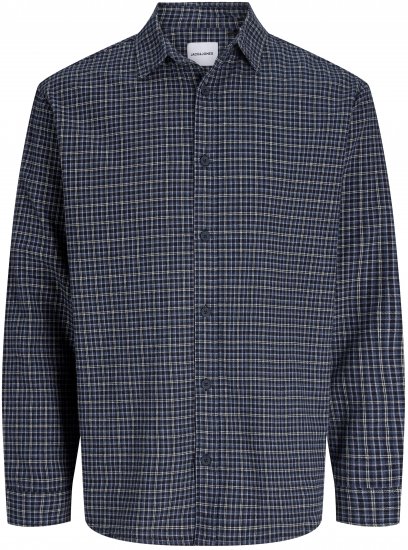 Jack & Jones Carter Check Shirt Navy Blazer - Ingek - Ingek 2XL-10XL