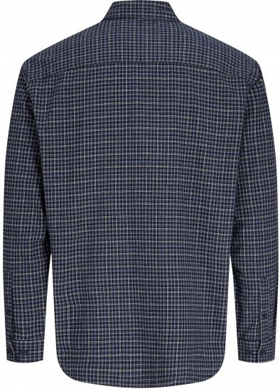 Jack & Jones Carter Check Shirt Navy Blazer - Ingek - Ingek 2XL-10XL
