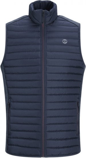 Jack & Jones MULTI BODYWARMER With COLLAR Navy Blazer - Kabátok - Nagyméretű Kabátok - 2XL-8XL