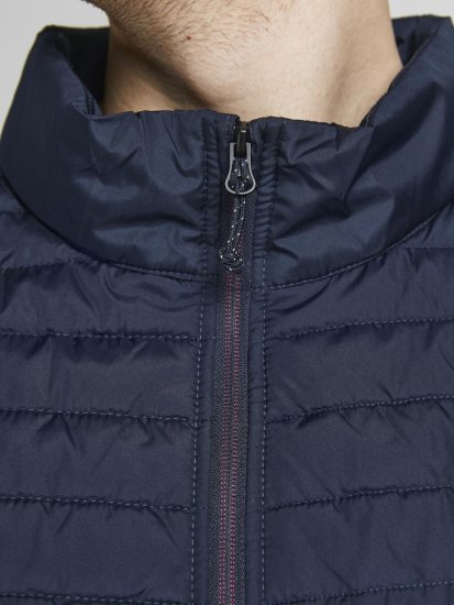 Jack & Jones MULTI BODYWARMER With COLLAR Navy Blazer - Kabátok - Nagyméretű Kabátok - 2XL-8XL