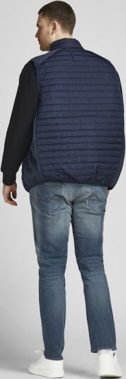 Jack & Jones MULTI BODYWARMER With COLLAR Navy Blazer - Kabátok - Nagyméretű Kabátok - 2XL-8XL