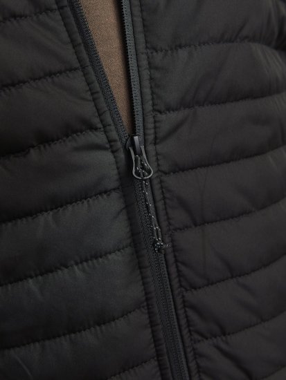 Jack & Jones MULTI QUILTED SET-IN Sleeves Jacket Black - Kabátok - Nagyméretű Kabátok - 2XL-8XL