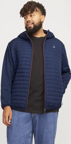 Jack & Jones MULTI QUILTED SET-IN Sleeves Jacket Navy Blazer - Kabátok - Nagyméretű Kabátok - 2XL-8XL