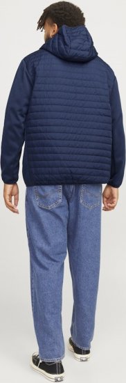 Jack & Jones MULTI QUILTED SET-IN Sleeves Jacket Navy Blazer - Kabátok - Nagyméretű Kabátok - 2XL-8XL