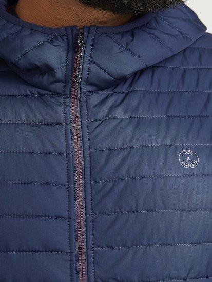 Jack & Jones MULTI QUILTED SET-IN Sleeves Jacket Navy Blazer - Kabátok - Nagyméretű Kabátok - 2XL-8XL