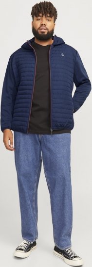 Jack & Jones MULTI QUILTED SET-IN Sleeves Jacket Navy Blazer - Kabátok - Nagyméretű Kabátok - 2XL-8XL