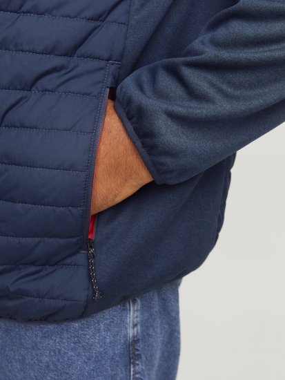 Jack & Jones MULTI QUILTED SET-IN Sleeves Jacket Navy Blazer - Kabátok - Nagyméretű Kabátok - 2XL-8XL