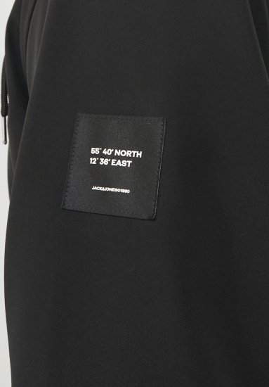 Jack & Jones BASIC Water-Resistant Softshell Jacket Black - Kabátok - Nagyméretű Kabátok - 2XL-8XL