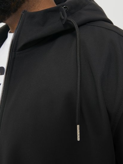 Jack & Jones BASIC Water-Resistant Softshell Jacket Black - Kabátok - Nagyméretű Kabátok - 2XL-8XL