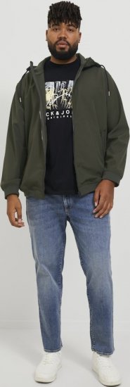 Jack & Jones BASIC Water-Resistant Softshell Jacket Green - Kabátok - Nagyméretű Kabátok - 2XL-8XL