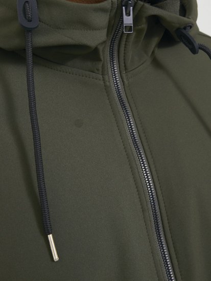 Jack & Jones BASIC Water-Resistant Softshell Jacket Green - Kabátok - Nagyméretű Kabátok - 2XL-8XL
