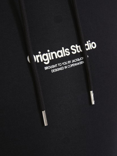 Jack & Jones ESTERBRO Hoodie Black - Pulóverek & kapucnis pulóverek - Pulóverek & Kapucnis pulóver 2XL-12XL