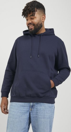 Jack & Jones BRADLEY Hoodie Navy Blazer - Pulóverek & kapucnis pulóverek - Pulóverek & Kapucnis pulóver 2XL-12XL