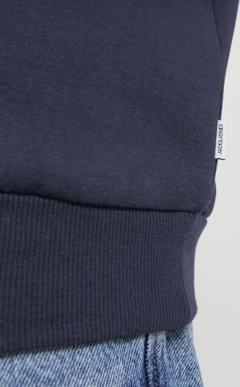 Jack & Jones BRADLEY Hoodie Navy Blazer - Pulóverek & kapucnis pulóverek - Pulóverek & Kapucnis pulóver 2XL-12XL