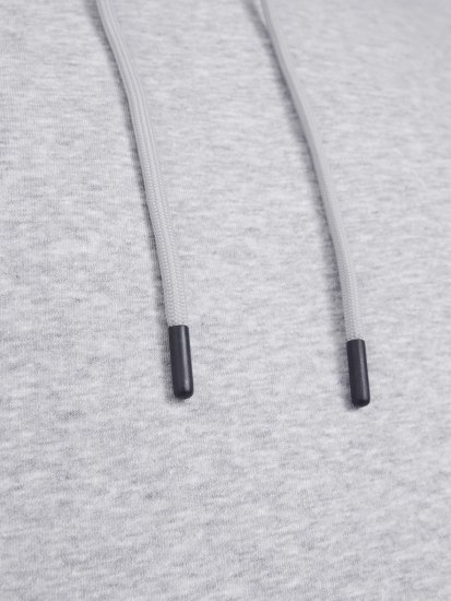 Jack & Jones BRADLEY Hoodie Light Grey Melange - Pulóverek & kapucnis pulóverek - Pulóverek & Kapucnis pulóver 2XL-12XL