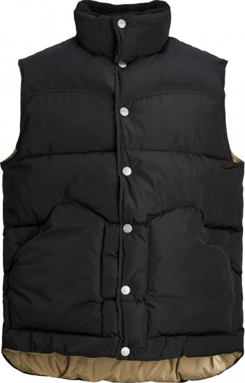 Jack & Jones JORLAKEWOOD BODYWARMER Black - Kabátok - Nagyméretű Kabátok - 2XL-8XL