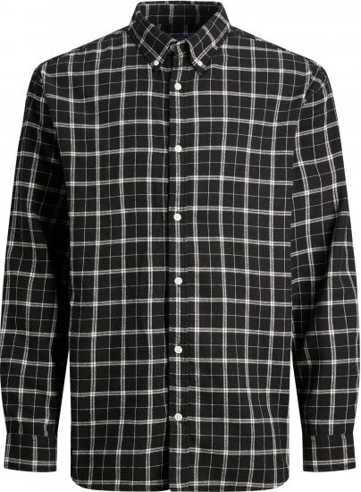 Jack & Jones JORCOZY FLANNEL CHECK SHIRT LS Black - Ingek - Ingek 2XL-10XL