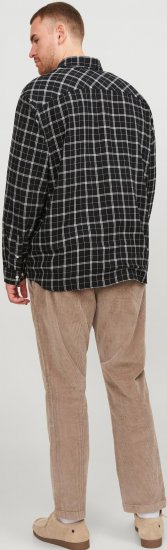 Jack & Jones JORCOZY FLANNEL CHECK SHIRT LS Black - Ingek - Ingek 2XL-10XL