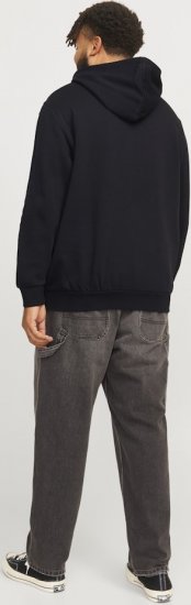 Jack & Jones CORP LOGO PLAY 5 Print Hoodie Black - Pulóverek & kapucnis pulóverek - Pulóverek & Kapucnis pulóver 2XL-12XL