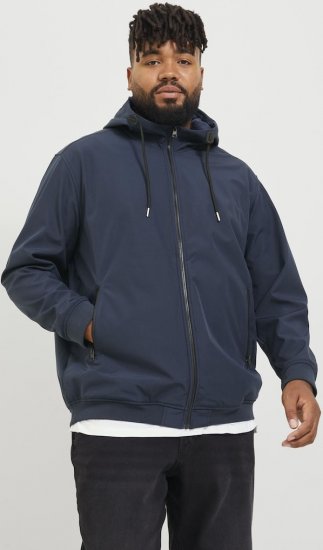 Jack & Jones BASIC Water-Resistant Softshell Jacket Navy Blazer - Kabátok - Nagyméretű Kabátok - 2XL-8XL