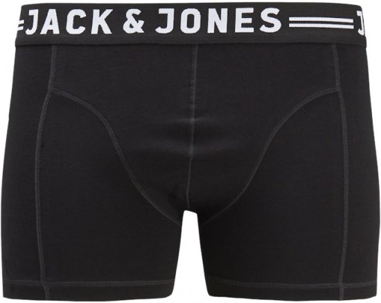 Jack & Jones SENSE Trunks 3-Pack Black - Alsónemű & strandruhák - Nagyméretű Alsónemű 2XL-8XL