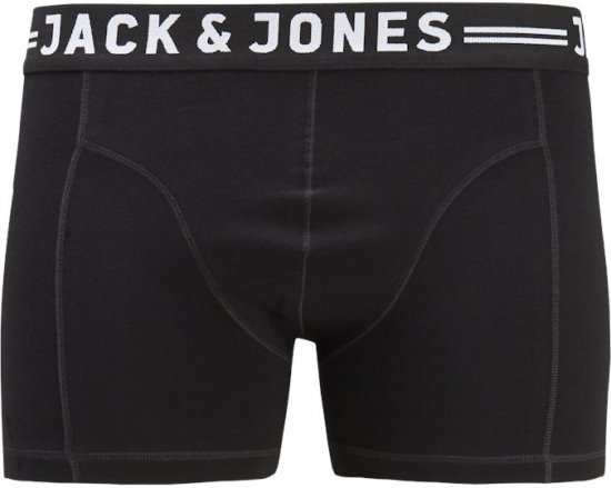 Jack & Jones SENSE Trunks 3-Pack Black - Alsónemű & strandruhák - Nagyméretű Alsónemű 2XL-8XL