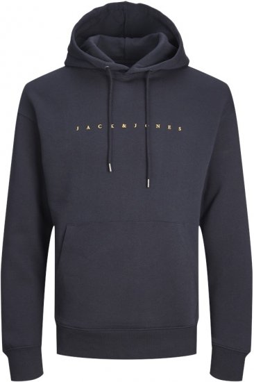 Jack & Jones STAR Hoodie Dark Navy - Pulóverek & kapucnis pulóverek - Pulóverek & Kapucnis pulóver 2XL-12XL