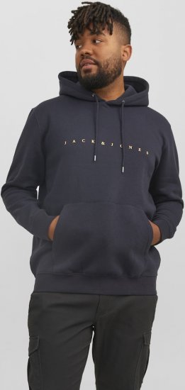 Jack & Jones STAR Hoodie Dark Navy - Pulóverek & kapucnis pulóverek - Pulóverek & Kapucnis pulóver 2XL-12XL